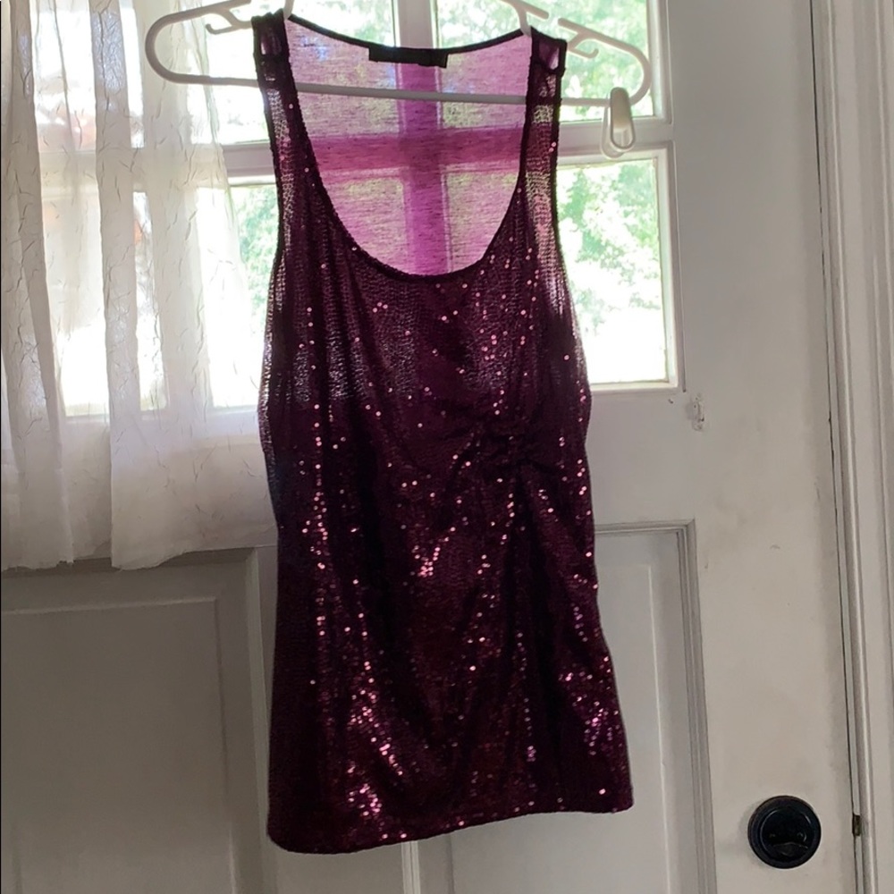 Purple Sequin Tank